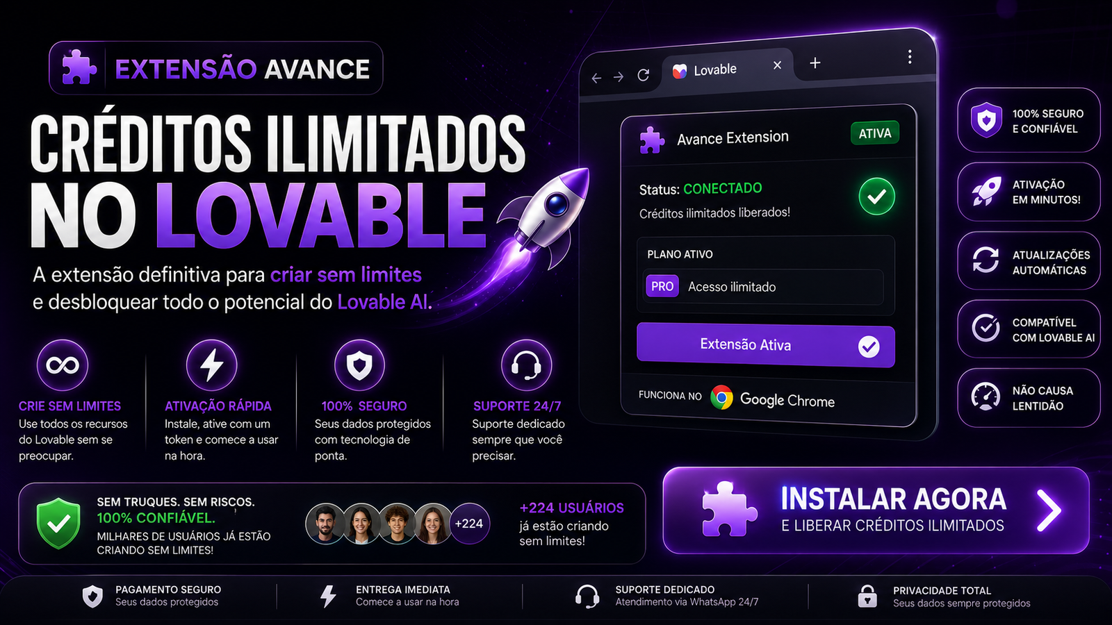 Extensão Infinit Lovable